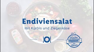 Endiviensalat mit Kürbis und Ziegenkäse  einfach und schnell [upl. by Lidaa]