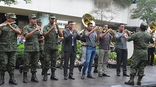 Flashmob de la Banda de Música de la V Región MIlitar [upl. by Lesko]