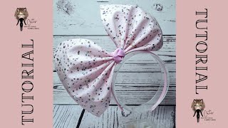 Big Over the top Headband Bow Big Headband Bow Tutorial Cats Hair Bow Tutorials Big DIY Headband [upl. by Roxanne783]