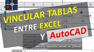 Vincular tablas entre Autocad y Excel  Insertar Importar Actualizar [upl. by Oiruam]