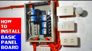 Paano Mag Install ng ilaw Outlet at Ground wire sa Panel Board [upl. by Center842]