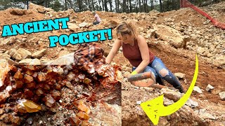 She was so Excited Finding Ancient Crystals in Arkansas [upl. by Hjerpe]