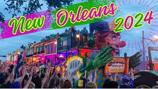 Masquerade Extravaganza rolling in New Orleans  Krewe of Endymion 2024💜💛💚⚜️ [upl. by Blaine]