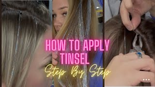 I put tinsel in my hair for the first time beginner friendly  How to put tinsel in your hair [upl. by Adnof]