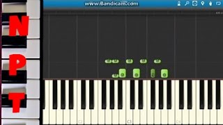 How to play Crooked Smile on piano  J Cole ft TLC  Synthesia Tutorial [upl. by Nylhsa]