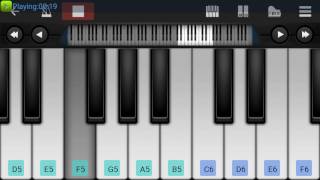 BILLA THEME  THALA BGM  PIANO COVER  MOBILE APK [upl. by Elayne]