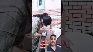 Tail bone adjustment by Dr deepanshi chiropractic physiotherapist short video viral tail bone [upl. by Weksler764]