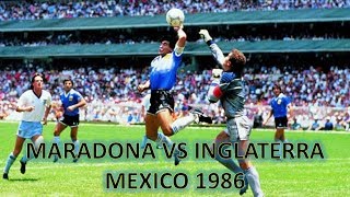 Maradona vs Inglaterra 1986 ●Todas las jugadas  Relatos Victor Hugo Morales● [upl. by Norra568]