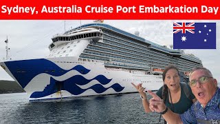 Sydney Australia Port Embarkation Process  Majestic Princess [upl. by Hsivat682]