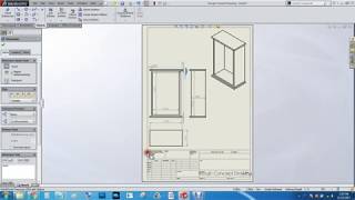 Solidworks Tutorial Complete Cabinet Design Part 1 [upl. by Yrroc]