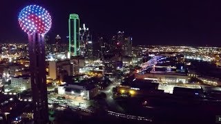 Reunion Tower Light Show Patriotic [upl. by Caddric]