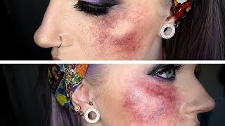 How to make bruises with makeup  Easy and fast [upl. by Uol909]