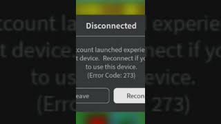 Error code 273😨😰😱 i get have hack my accunt [upl. by Dorita]