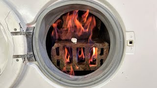 Experiment  Fire Brick  in a Washing Machine [upl. by Idolem]