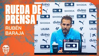 RUEDA DE PRENSA DE RUBÉN BARAJA PREVIA AL GETAFE CF  VALENCIA CF [upl. by Nicolas]