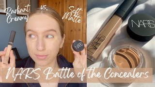 NARS Soft Matte Complete vs NARS Radiant Creamy Concealer 🖤  Which Concealer is Best [upl. by Aderb]