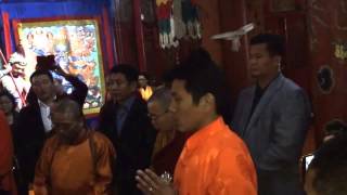 HD Trijang Rinpoche Offering Serkyem to Dorje Shugden in Mongolia [upl. by Leisam267]