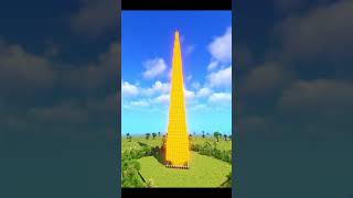 EASY SKYCRAPER WITH LAVA in minecraft [upl. by Weissmann]