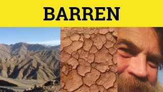 🔵 Barren Meaning  Barren Examples  Barren in a Sentence  Barren Defined  Barren Definition [upl. by Yram]