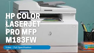 HP Color LaserJet Pro MFP M183fw Specification  Spesifikasi Printer HP Laser Pro MFP M183fw [upl. by Busch170]