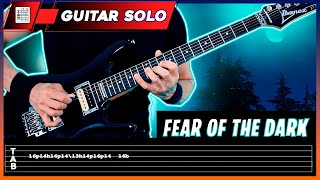 Iron Maiden  Fear Of The Dark 【 GUITAR SOLO LESSON 】 [upl. by Eldridge]