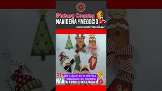 Redes Pintura Country Navideña como Negocio crochet creacionesamigurumi navidad amigurumi [upl. by Magnuson]