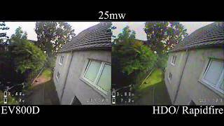 Eachine EV800D vs Fatshark HDO with Rapidfire [upl. by Feledy]