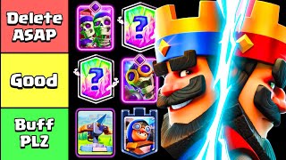 ULTIMATE Clash Royale Cards Tier List 2024 [upl. by Alhan]