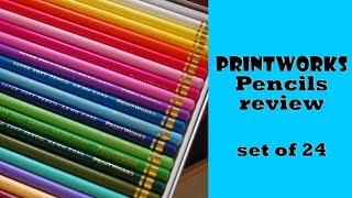 PrintWorks pencils review  Coloring with Alena [upl. by Christophe757]