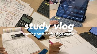 Study vlog  Starting revision for final exams waking up at 445am and a Korean study planner [upl. by Bride953]