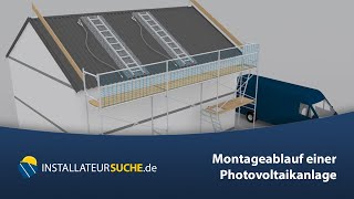 🇩🇪 Montageablauf einer Photovoltaikanlage [upl. by Phil985]