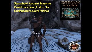 Conan Exiles Age of Calamitous Stormhold Ancient Treasure Location  Underwater Cavern [upl. by Ettereve]