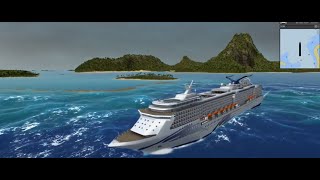 Ship Sim Extremes  Bora Bora  Cruise Ship [upl. by Mcquade]