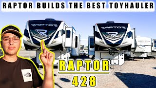 THE BEST FIFTH WHEEL TOYHAULER YOU CAN BUY FOR 2024 AND 2025 THE RAPTOR 428 [upl. by Arot170]