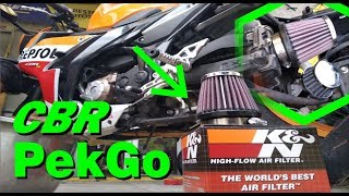 Tutorial pasang Open Filter CBR150R  pakai KampN RC 1060 EXTRA KTC [upl. by Ayital]