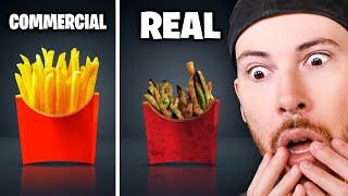 YOU WONT BELIEVE THIS Food in COMMERCIALS vs REAL LIFE Part 2 [upl. by Auj]