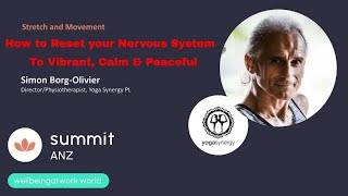 Simon BorgOlivier Explains How to Reset to Nervous System Calm Wellbeing at Work Conference [upl. by Filmer159]