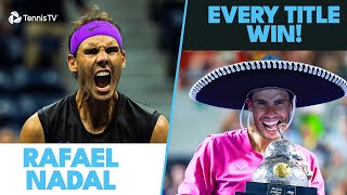 Rafael Nadal Every Championship Winning Moment 🏆 [upl. by Starlene]