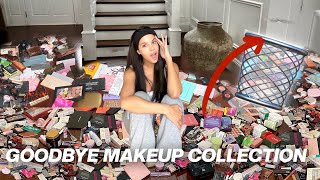 THROWING AWAY MY MAKEUP COLLECTION 2024 lets get rid of everything [upl. by Chita455]