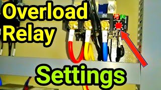 Settings of overload relay  calculate current for overload relay  Electrical [upl. by Norha]