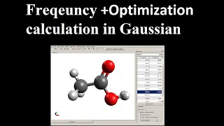 Frequency calculation of simple molecule in Gaussian  DFT  Part 2 [upl. by Annhej]