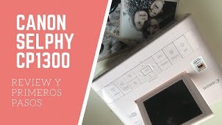 CANON SELPHY CP1300 ROSA EN ESPAÑOL REVIEW Y PRIMEROS PASOS [upl. by Kcirddahc213]