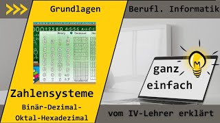 Zahlensysteme umrechnen [upl. by Inimod854]