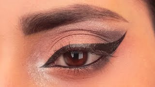 Black eyeshadow makeup tutorial  Golden smokey eye makeup tutorial  Perfect Golden Eye Makeup look [upl. by Ericksen]