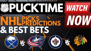 NHL Predictions Picks amp Odds  Sabres vs Blue Jackets  Wild vs Oilers  PuckTime Feb 23 [upl. by Nac]