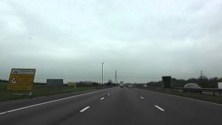 Driving On The M5 Motorway From J14 Thornbury To J17 Cribbs Causeway England 4th May 2012 [upl. by Els]