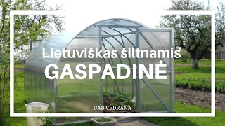 Lietuviški Šiltnamiai GASPADINĖ  Polikarbonatiniai Šiltnamiai  siltnamiukainoslt [upl. by Rosabelle]