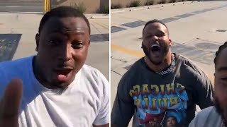 LeSean McCoy Smoked in Street Race by Aaron Donald who was running in jeans [upl. by Odette]