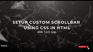 Set Custom Scrollbar in your HTML Div using CSS [upl. by Carmen675]