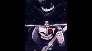 Nightmare sans VS Horror sans  edit undertale whoisstrongest shorts [upl. by Crowe]